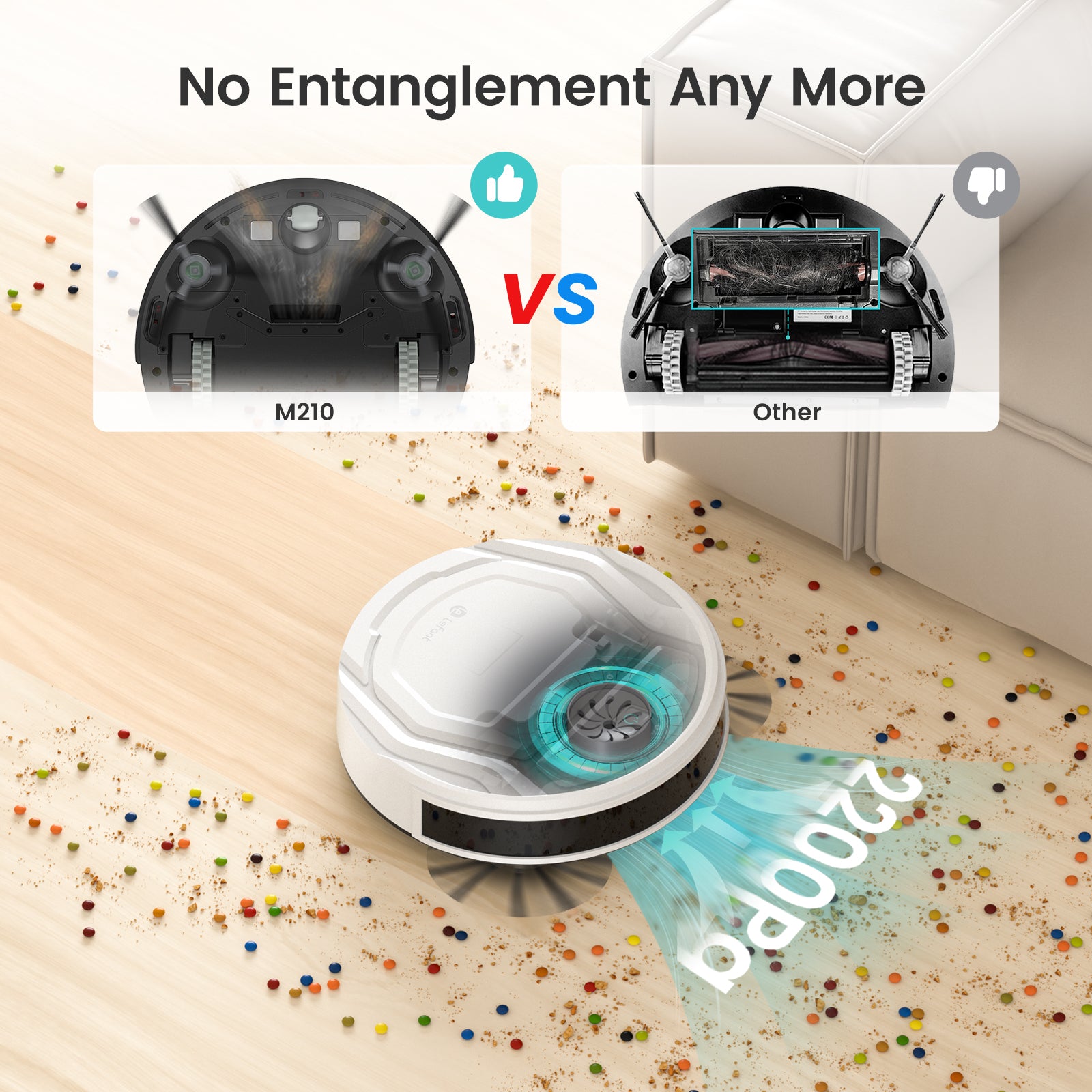 Lefant Robot Vacuum M210P White